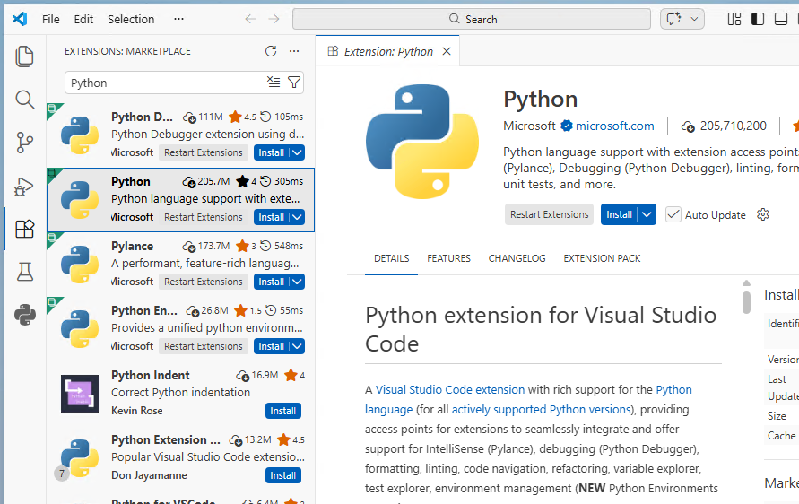 Python extension