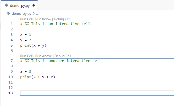 Creating Jupyter cells in a .py file