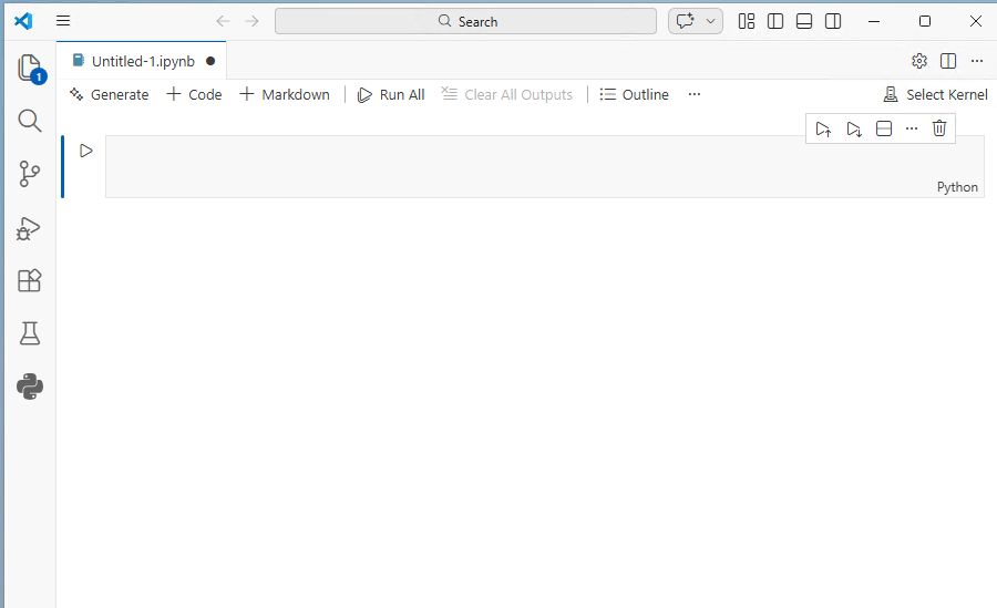New Jupyter Notebook